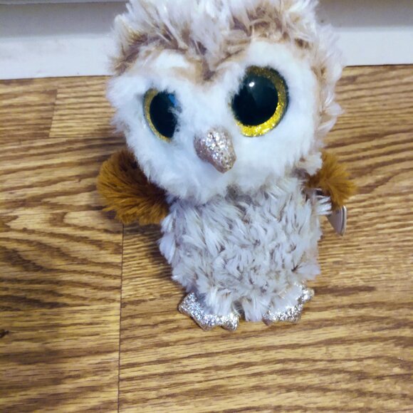 Ty Silk Beanie Boo Percy the Owl stuffed - Picture 3 of 5